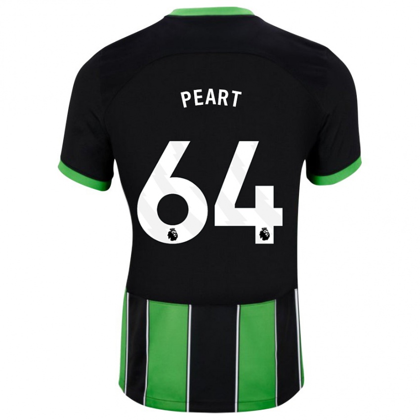 Mujer Camiseta Brody Peart #64 Verde Negro 2ª Equipación 2023/24 La Camisa México