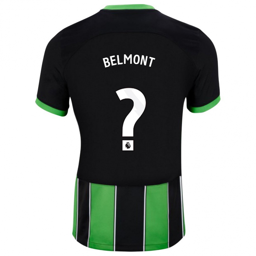 Mujer Camiseta Joe Belmont #0 Verde Negro 2ª Equipación 2023/24 La Camisa México