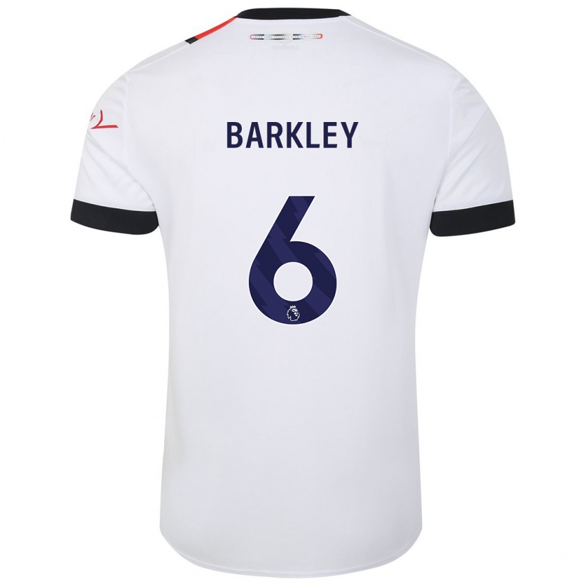 Mujer Camiseta Ross Barkley #6 Blanco 2ª Equipación 2023/24 La Camisa México