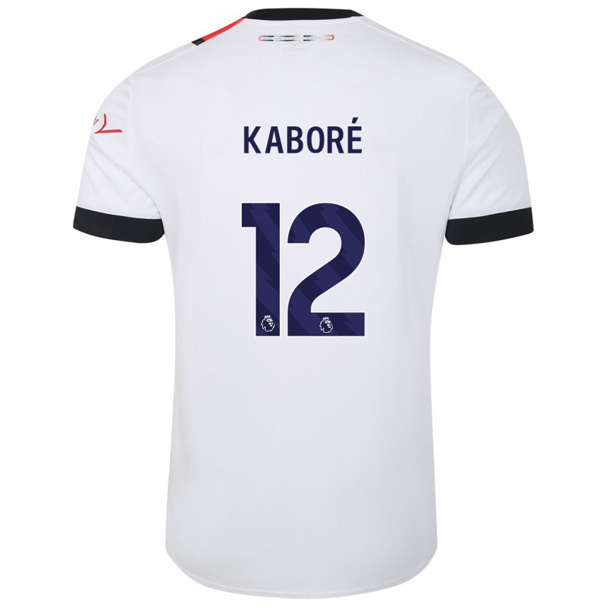 Mujer Camiseta Issa Kabore #12 Blanco 2ª Equipación 2023/24 La Camisa México