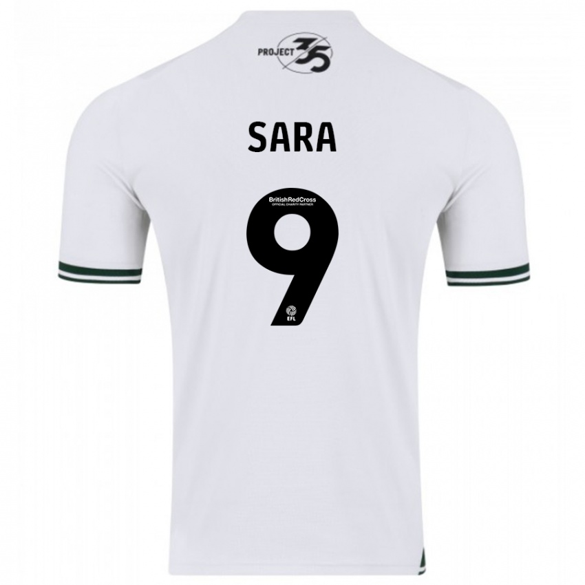 Mujer Camiseta Ellie Sara #9 Blanco 2ª Equipación 2023/24 La Camisa México