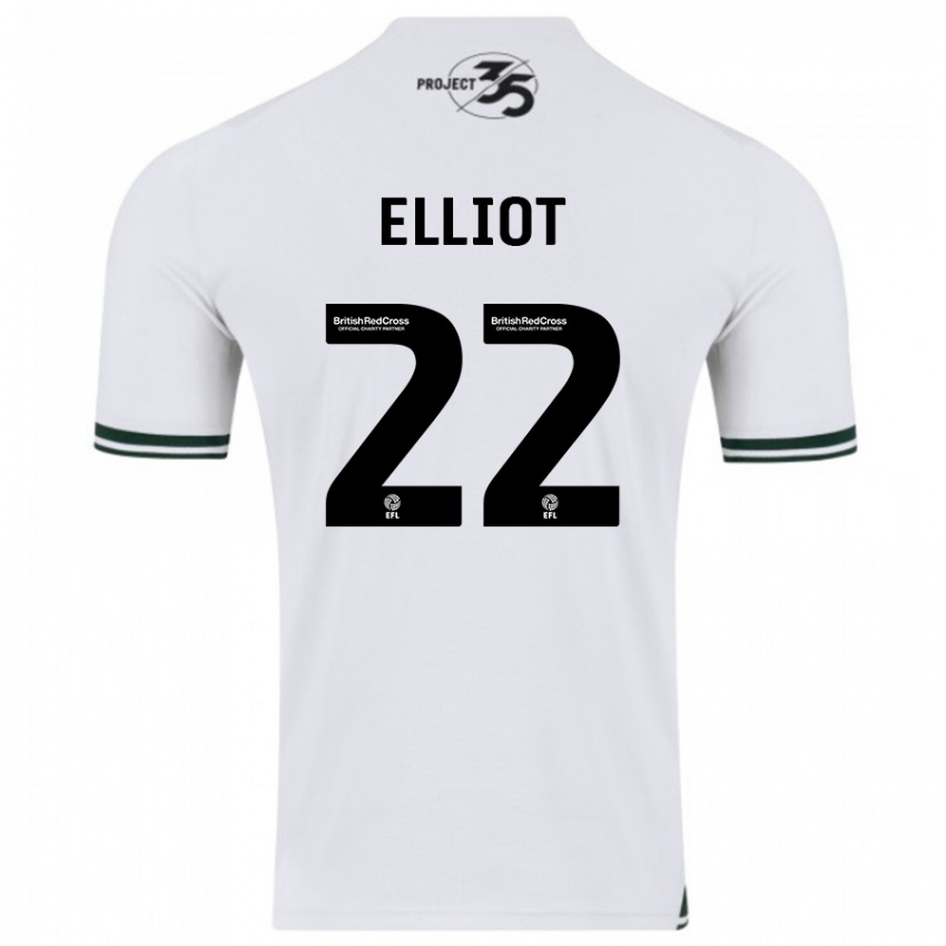 Mujer Camiseta Emily Elliot #22 Blanco 2ª Equipación 2023/24 La Camisa México