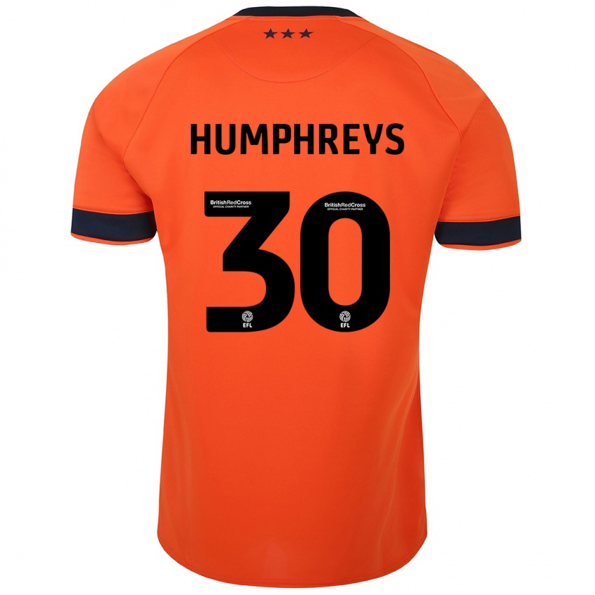 Mujer Camiseta Cameron Humphreys #30 Naranja 2ª Equipación 2023/24 La Camisa México