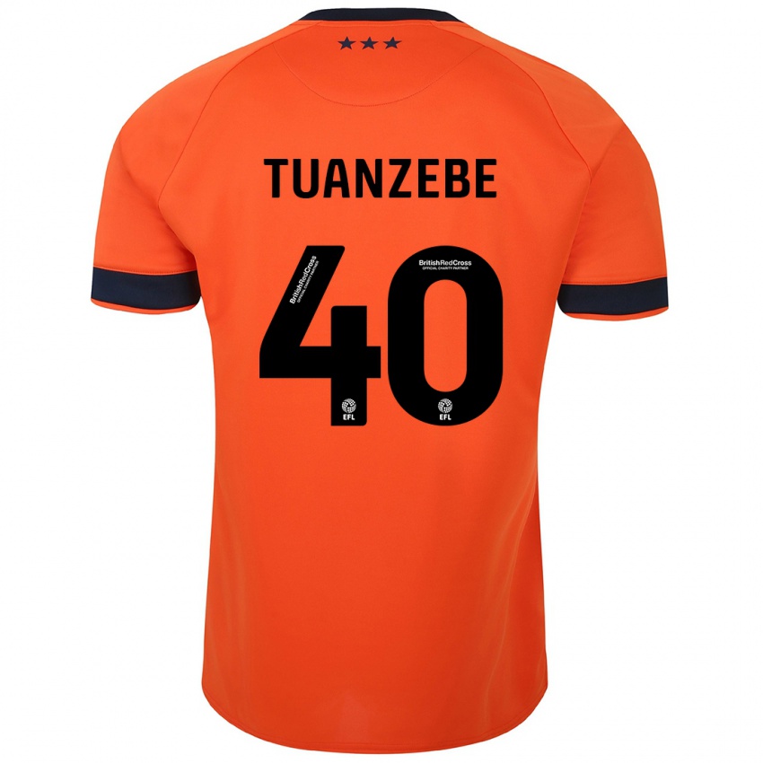 Mujer Camiseta Axel Tuanzebe #40 Naranja 2ª Equipación 2023/24 La Camisa México