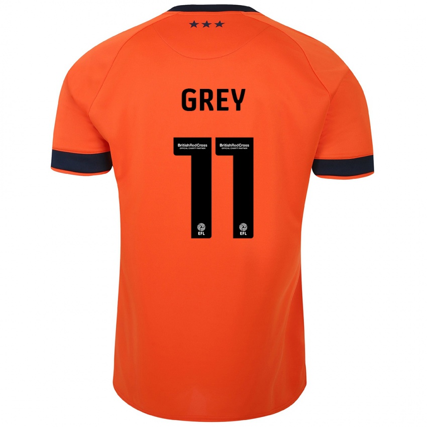 Mujer Camiseta Anna Grey #11 Naranja 2ª Equipación 2023/24 La Camisa México