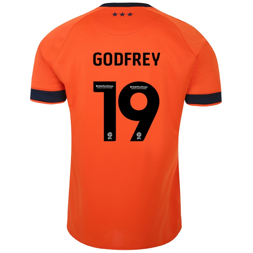 Mujer Camiseta Freya Godfrey #19 Naranja 2ª Equipación 2023/24 La Camisa México