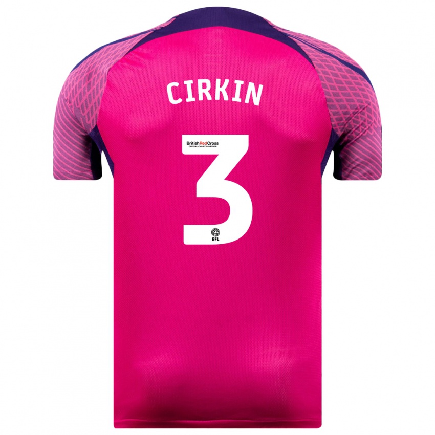 Mujer Camiseta Dennis Cirkin #3 Morado 2ª Equipación 2023/24 La Camisa México