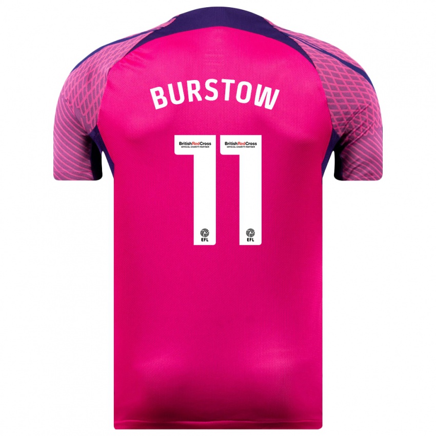 Mujer Camiseta Mason Burstow #11 Morado 2ª Equipación 2023/24 La Camisa México