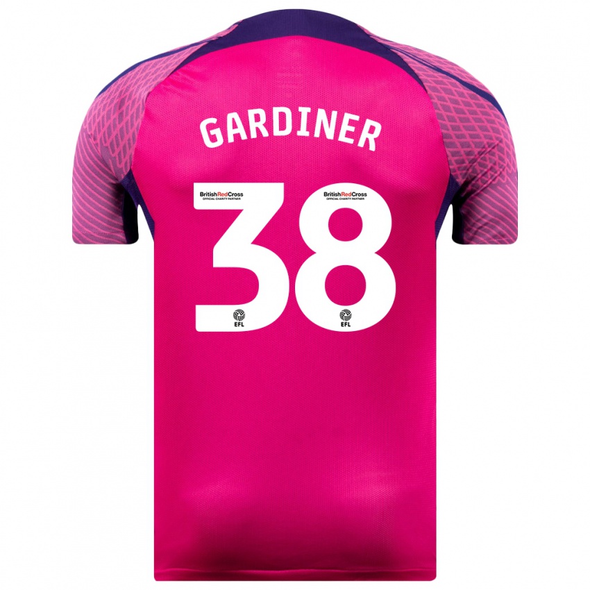 Mujer Camiseta Harry Gardiner #38 Morado 2ª Equipación 2023/24 La Camisa México