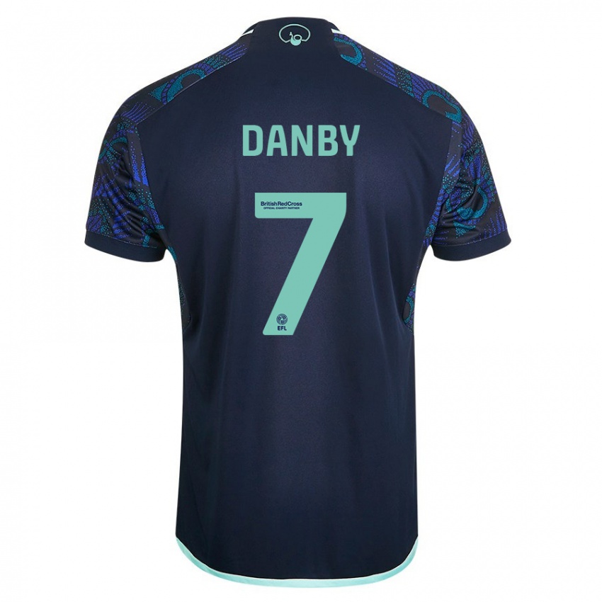 Mujer Camiseta Sarah Danby #7 Azul 2ª Equipación 2023/24 La Camisa México