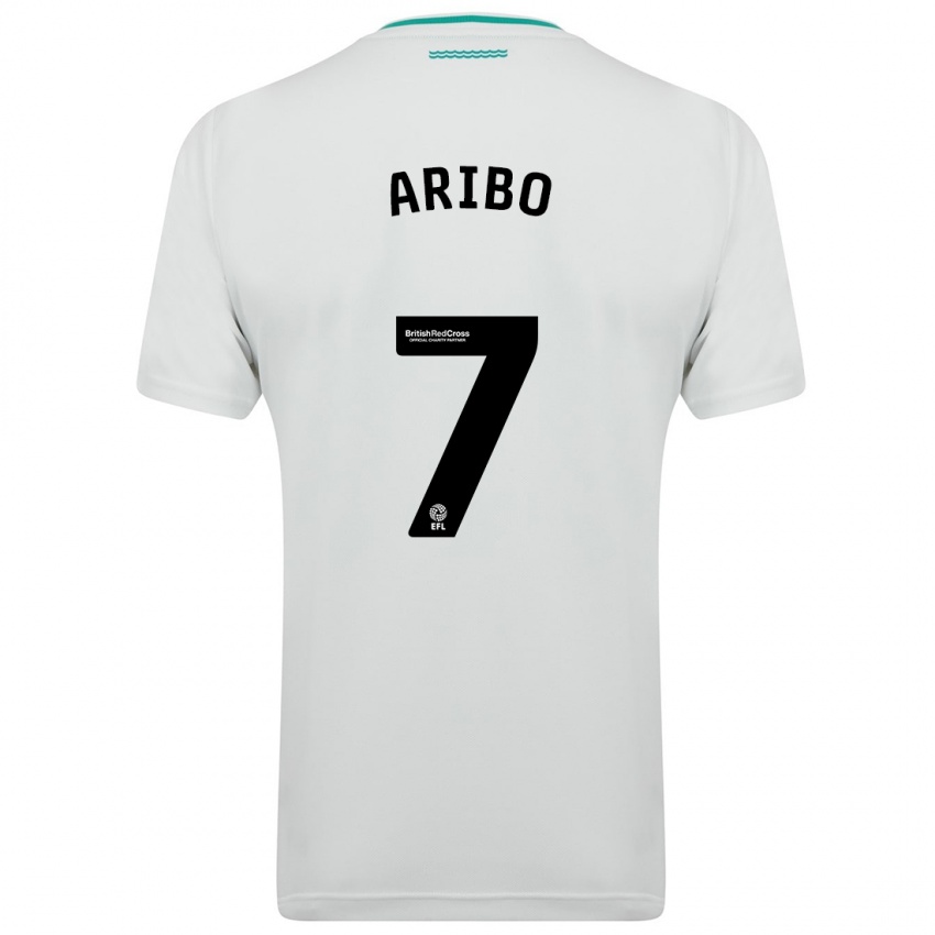 Mujer Camiseta Joe Aribo #7 Blanco 2ª Equipación 2023/24 La Camisa México