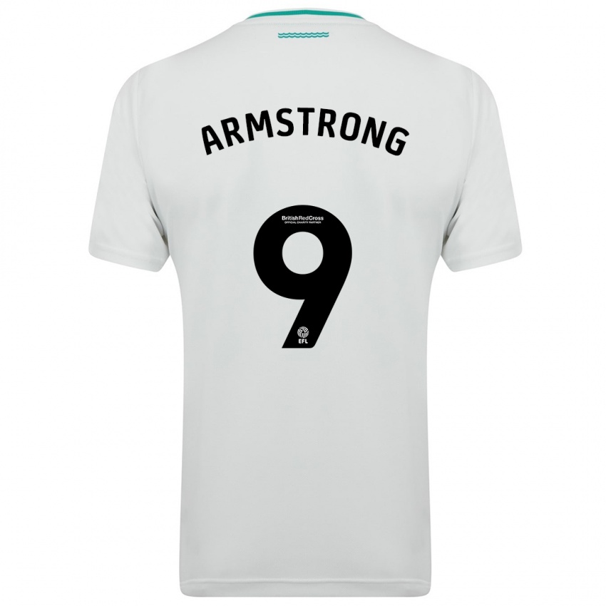 Mujer Camiseta Adam Armstrong #9 Blanco 2ª Equipación 2023/24 La Camisa México