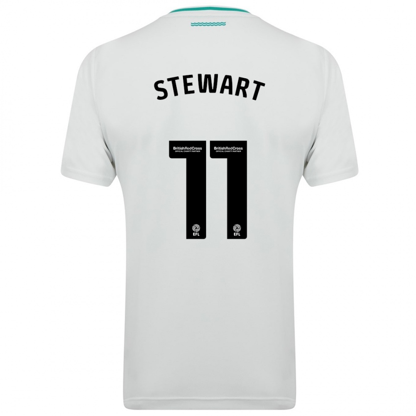 Mujer Camiseta Ross Stewart #11 Blanco 2ª Equipación 2023/24 La Camisa México