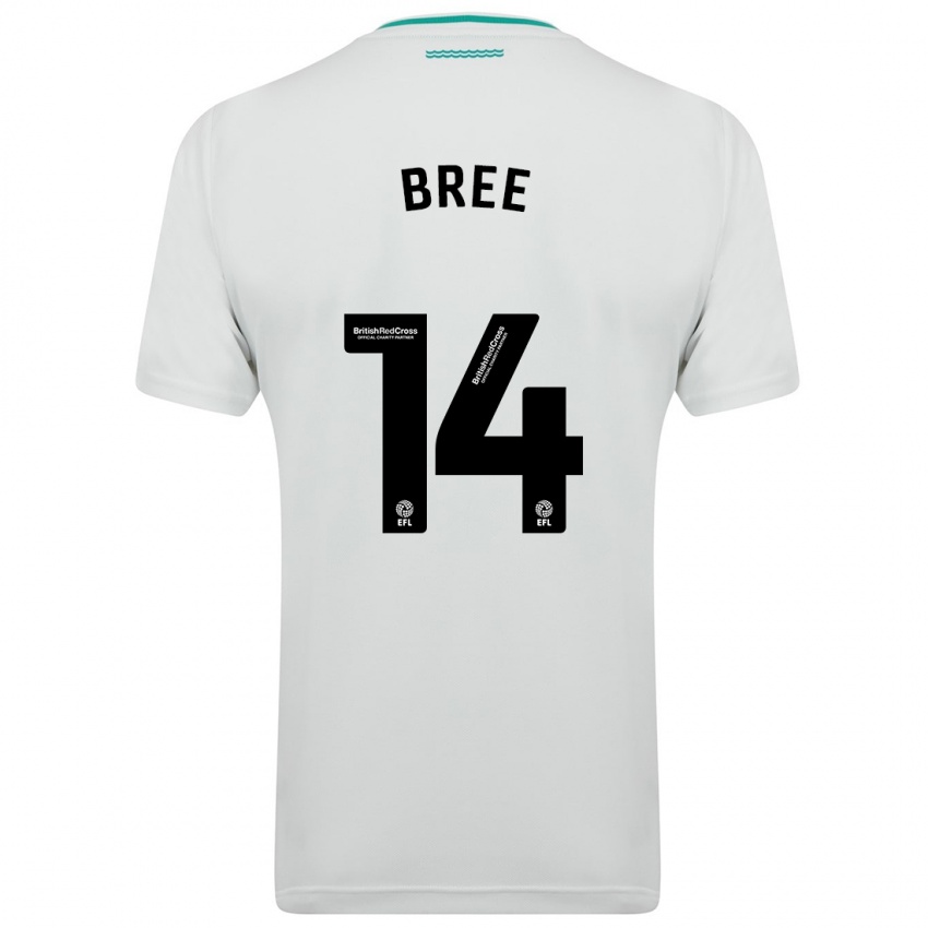 Mujer Camiseta James Bree #14 Blanco 2ª Equipación 2023/24 La Camisa México