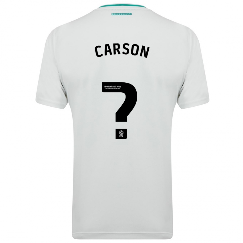 Mujer Camiseta Matty Carson #0 Blanco 2ª Equipación 2023/24 La Camisa México