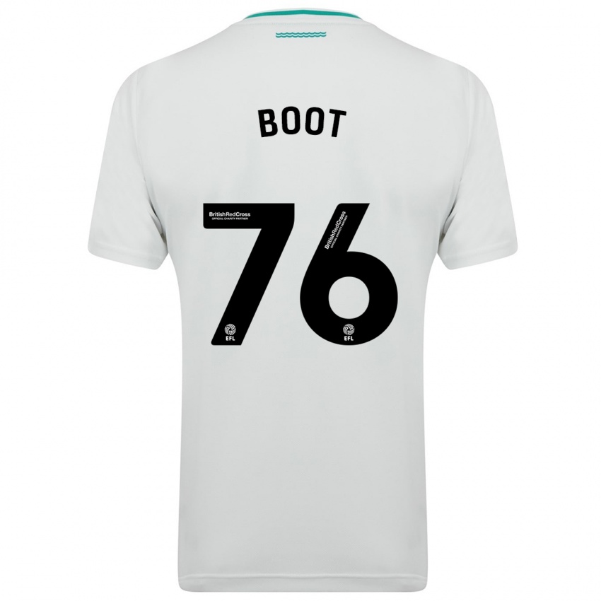 Mujer Camiseta Nathanael Boot #76 Blanco 2ª Equipación 2023/24 La Camisa México