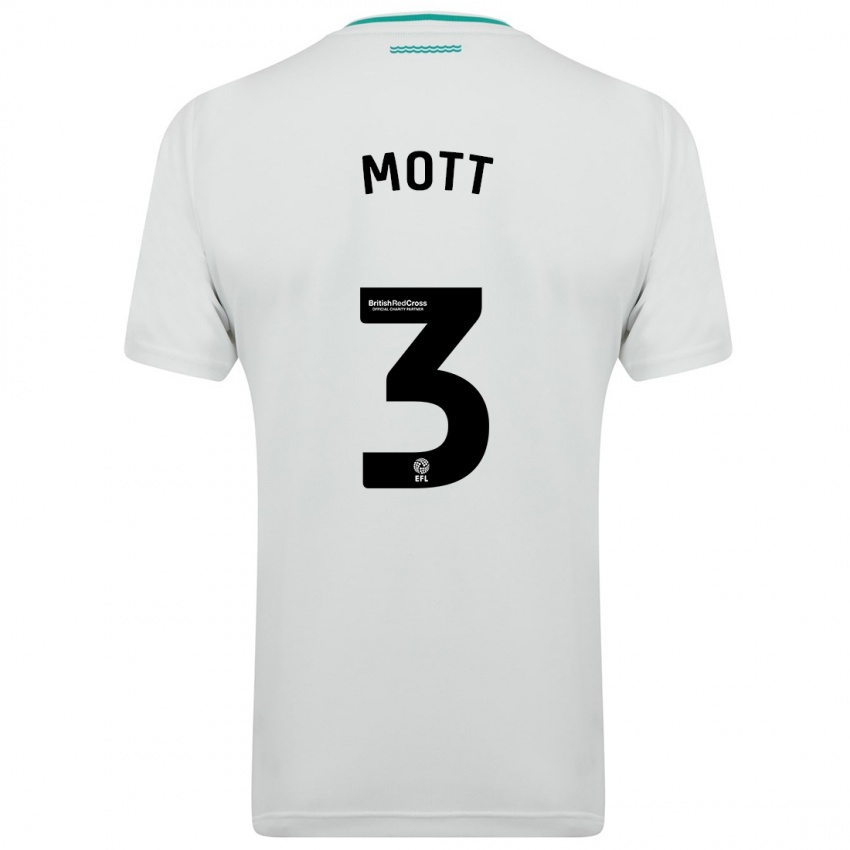 Mujer Camiseta Millicent Mott #3 Blanco 2ª Equipación 2023/24 La Camisa México