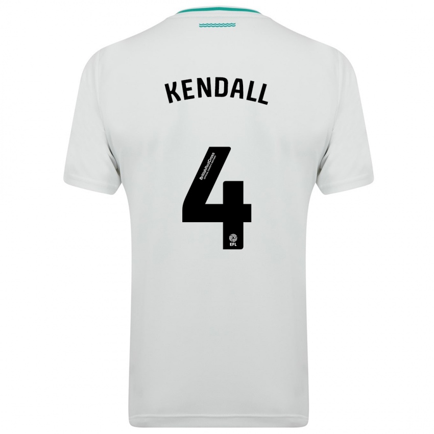 Mujer Camiseta Lucia Kendall #4 Blanco 2ª Equipación 2023/24 La Camisa México