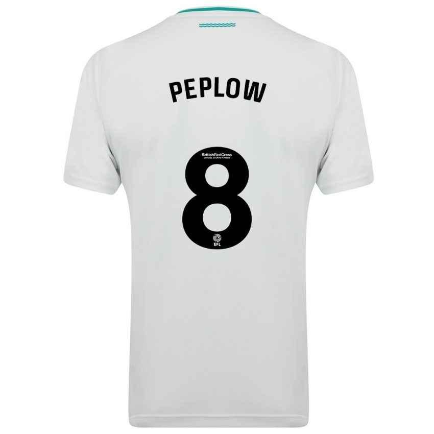 Mujer Camiseta Chloe Peplow #8 Blanco 2ª Equipación 2023/24 La Camisa México