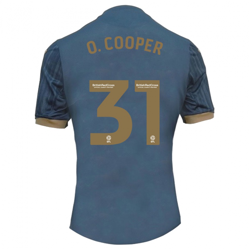 Mujer Camiseta Oliver Cooper #31 Verde Azulado Oscuro 2ª Equipación 2023/24 La Camisa México