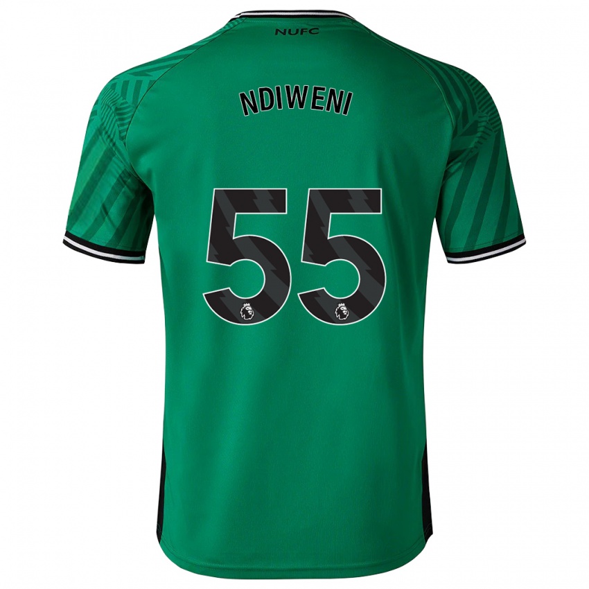 Mujer Camiseta Michael Ndiweni #55 Verde 2ª Equipación 2023/24 La Camisa México