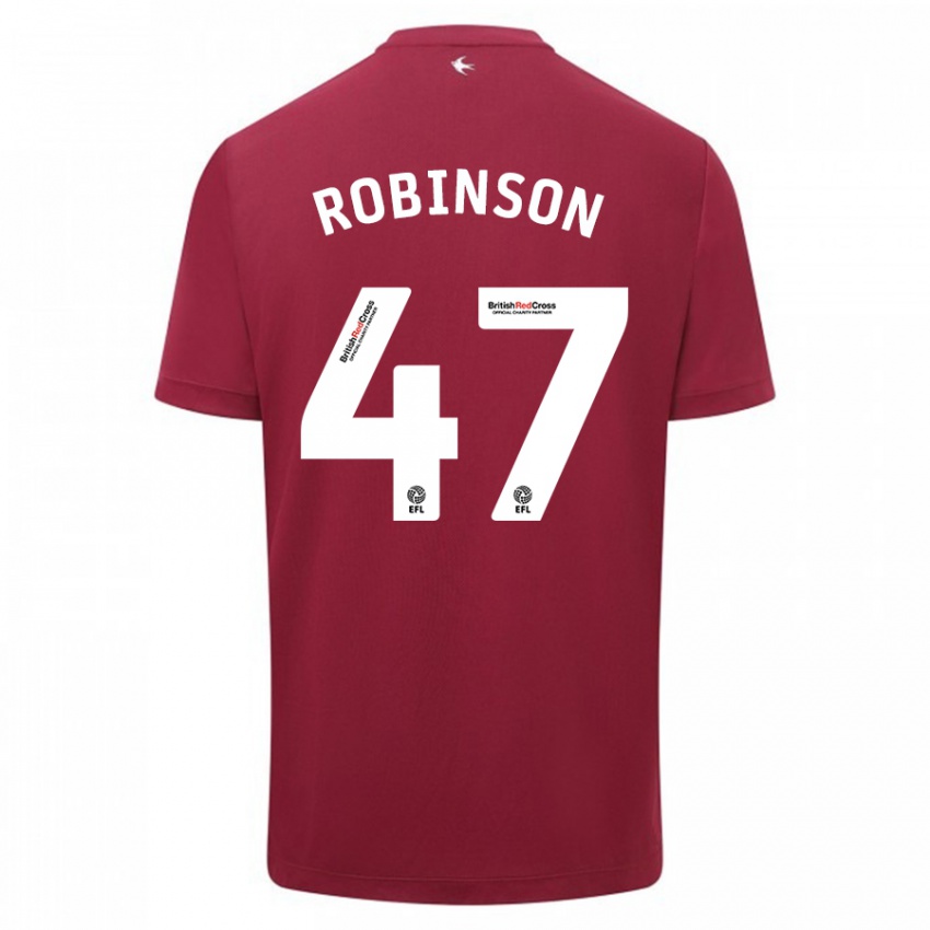 Mujer Camiseta Callum Robinson #47 Rojo 2ª Equipación 2023/24 La Camisa México