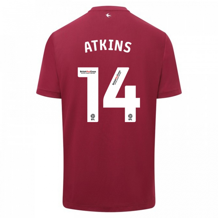 Mujer Camiseta Zoe Atkins #14 Rojo 2ª Equipación 2023/24 La Camisa México