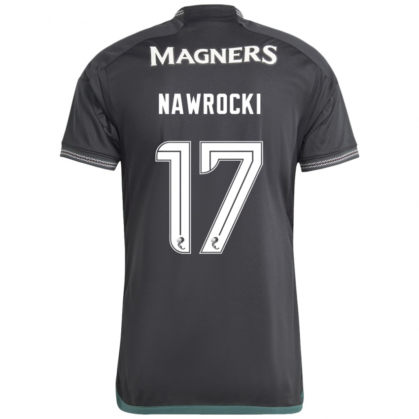 Mujer Camiseta Maik Nawrocki #17 Negro 2ª Equipación 2023/24 La Camisa México