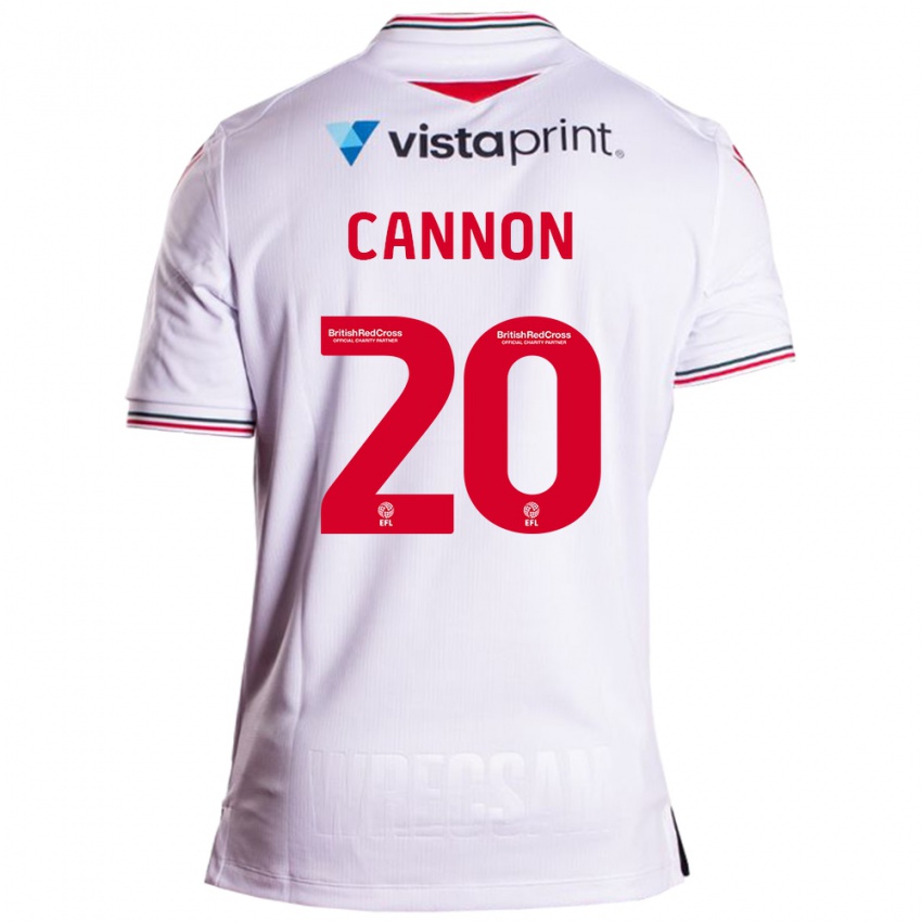 Mujer Camiseta Andy Cannon #20 Blanco 2ª Equipación 2023/24 La Camisa México