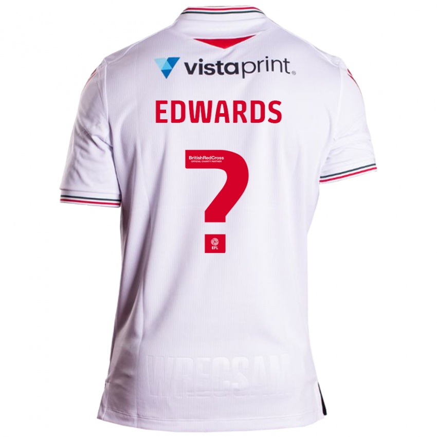 Mujer Camiseta Callum Edwards #0 Blanco 2ª Equipación 2023/24 La Camisa México