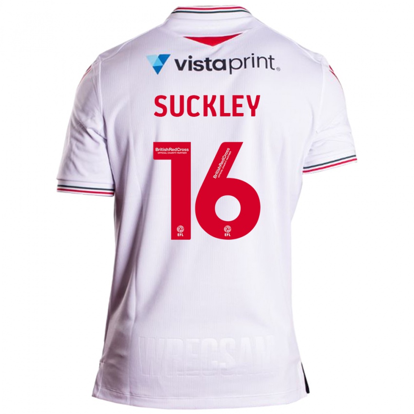 Mujer Camiseta Ava Suckley #16 Blanco 2ª Equipación 2023/24 La Camisa México