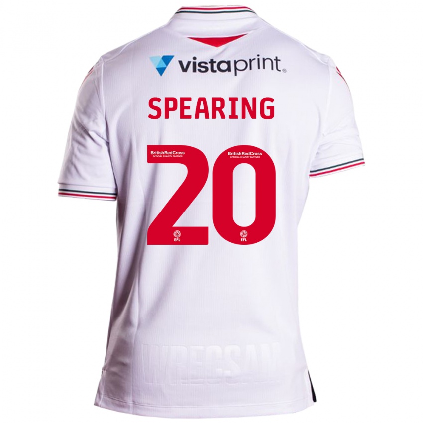 Mujer Camiseta Natasha Spearing #20 Blanco 2ª Equipación 2023/24 La Camisa México