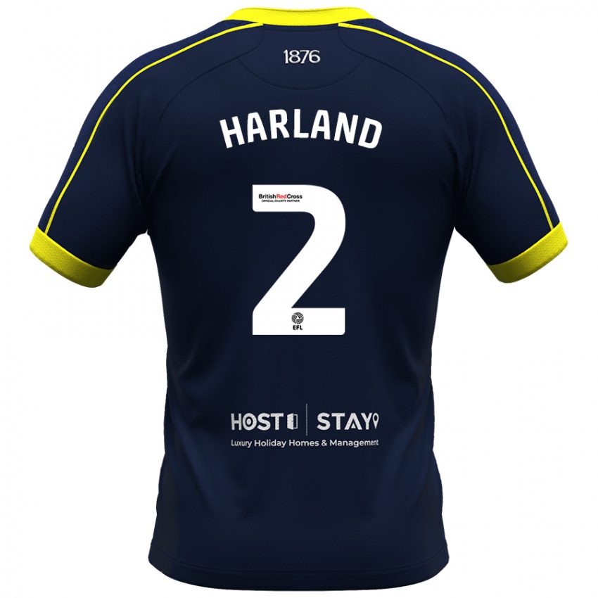 Mujer Camiseta Jane Harland #2 Armada 2ª Equipación 2023/24 La Camisa México