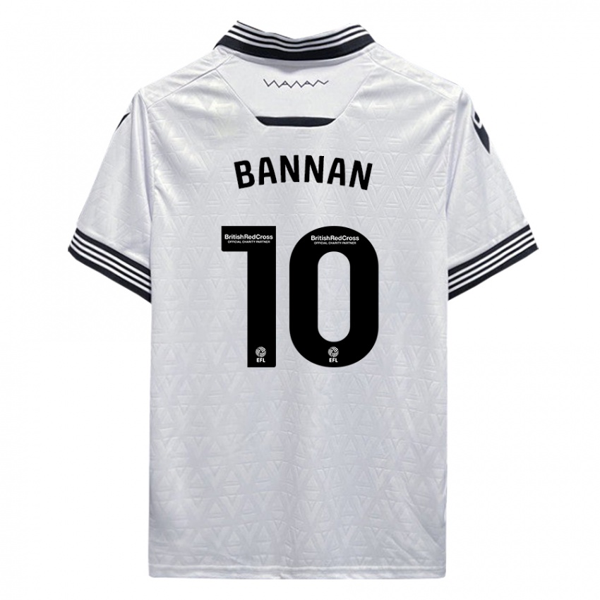 Mujer Camiseta Barry Bannan #10 Blanco 2ª Equipación 2023/24 La Camisa México