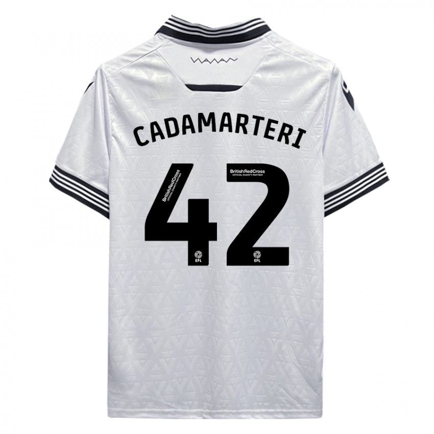 Mujer Camiseta Bailey Cadamarteri #42 Blanco 2ª Equipación 2023/24 La Camisa México