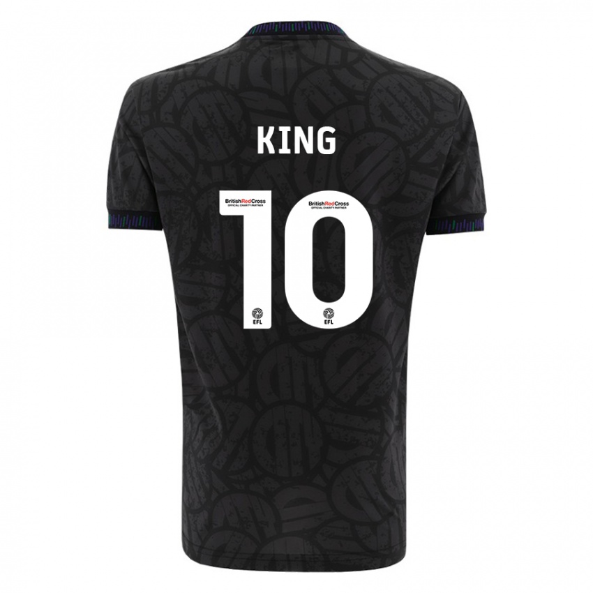 Mujer Camiseta Andy King #10 Negro 2ª Equipación 2023/24 La Camisa México