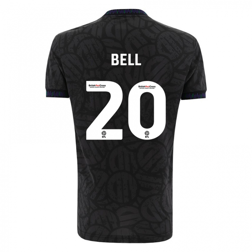 Mujer Camiseta Sam Bell #20 Negro 2ª Equipación 2023/24 La Camisa México