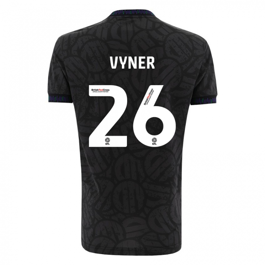 Mujer Camiseta Zak Vyner #26 Negro 2ª Equipación 2023/24 La Camisa México