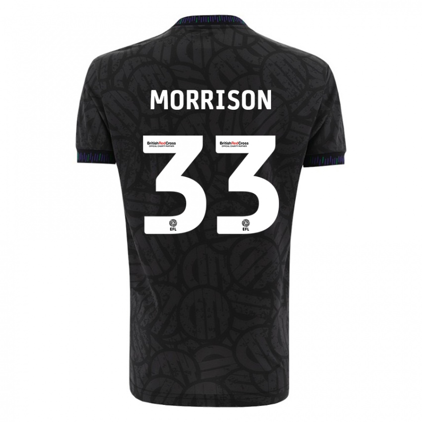 Mujer Camiseta Elijah Morrison #33 Negro 2ª Equipación 2023/24 La Camisa México