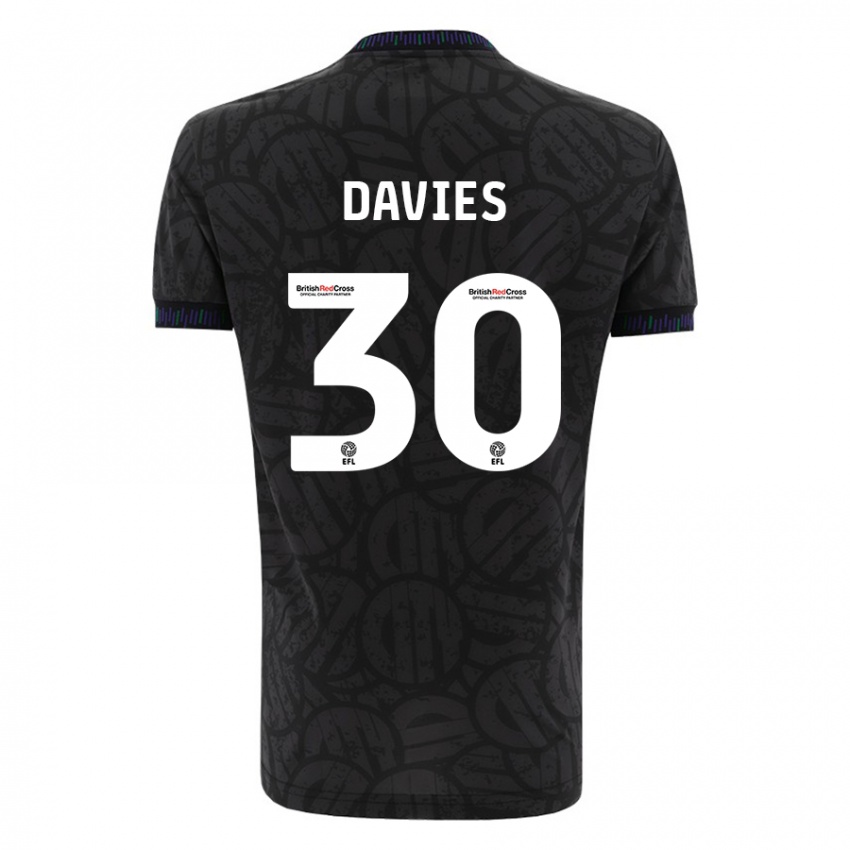 Mujer Camiseta Yasmin Davies #30 Negro 2ª Equipación 2023/24 La Camisa México