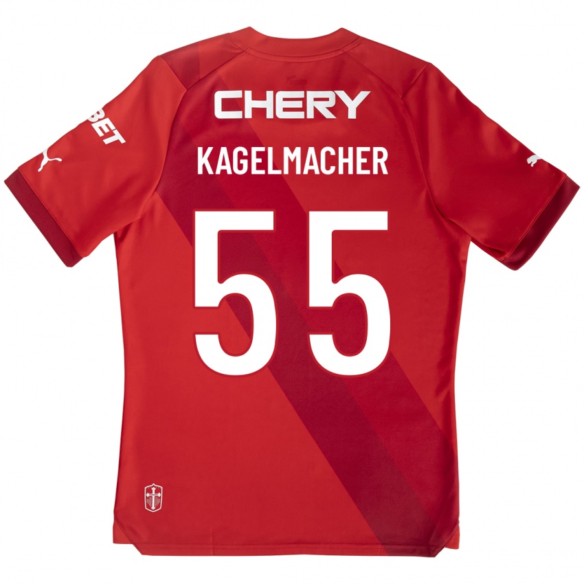 Mujer Camiseta Gary Kagelmacher #55 Rojo 2ª Equipación 2023/24 La Camisa México