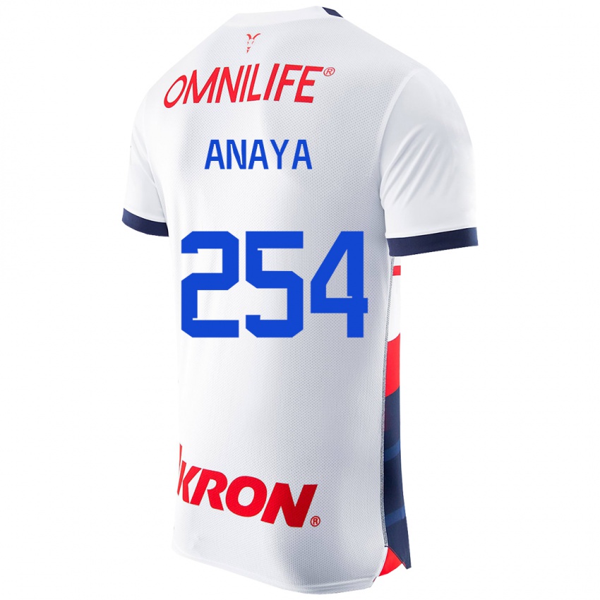 Mujer Camiseta Mario Anaya #254 Blanco 2ª Equipación 2023/24 La Camisa México