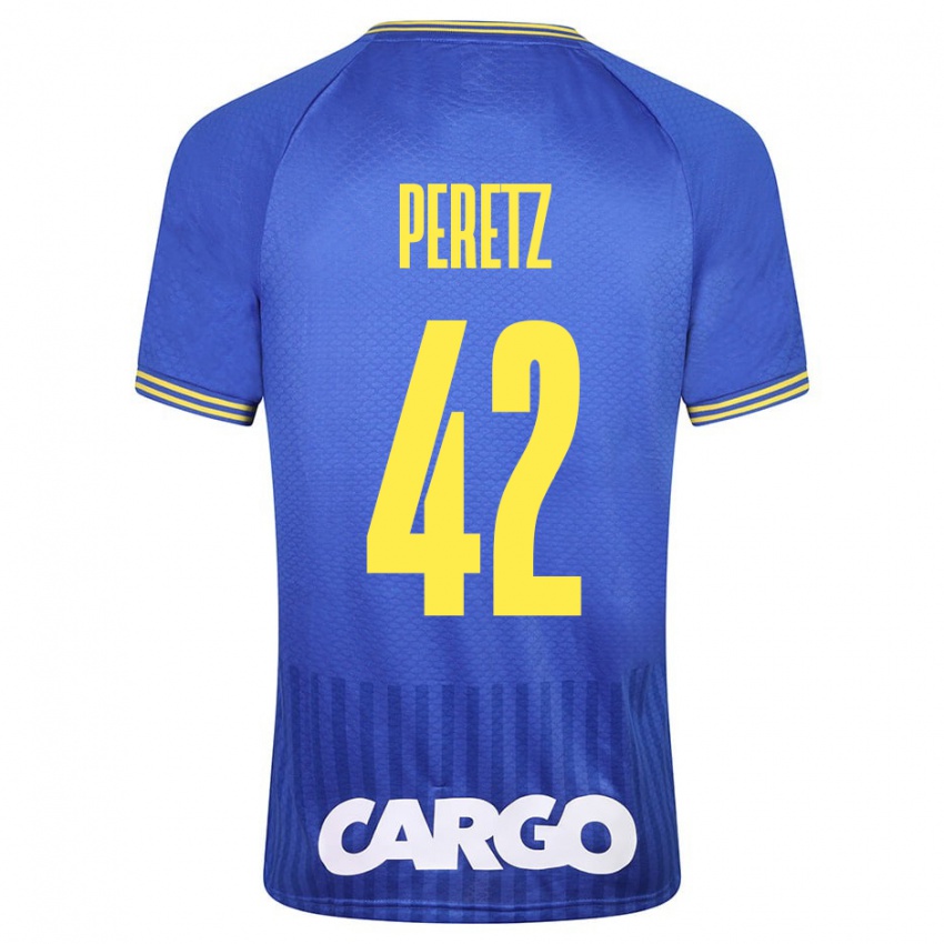 Mujer Camiseta Dor Peretz #42 Azul 2ª Equipación 2023/24 La Camisa México