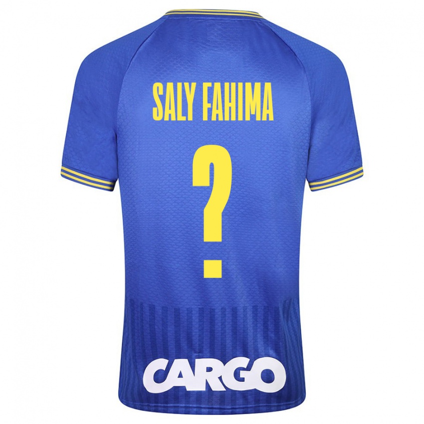 Mujer Camiseta Israel Saly Fahima #0 Azul 2ª Equipación 2023/24 La Camisa México