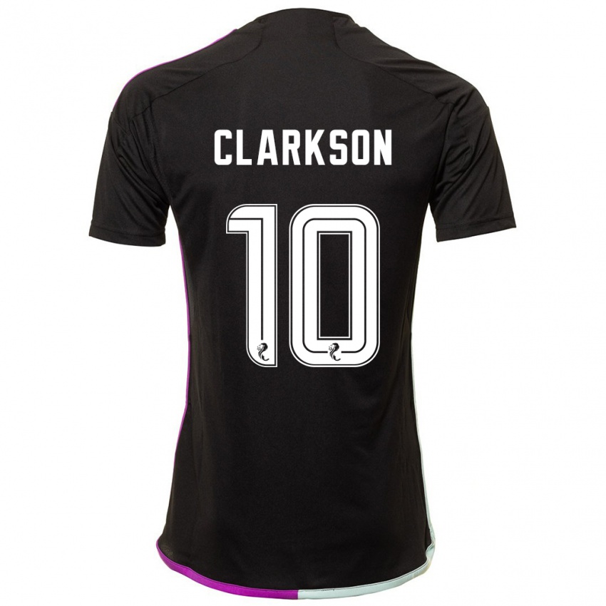 Mujer Camiseta Leighton Clarkson #10 Negro 2ª Equipación 2023/24 La Camisa México