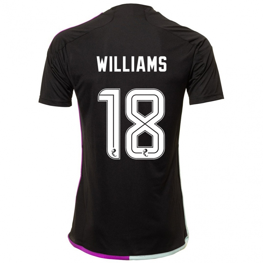 Mujer Camiseta Rhys Williams #18 Negro 2ª Equipación 2023/24 La Camisa México