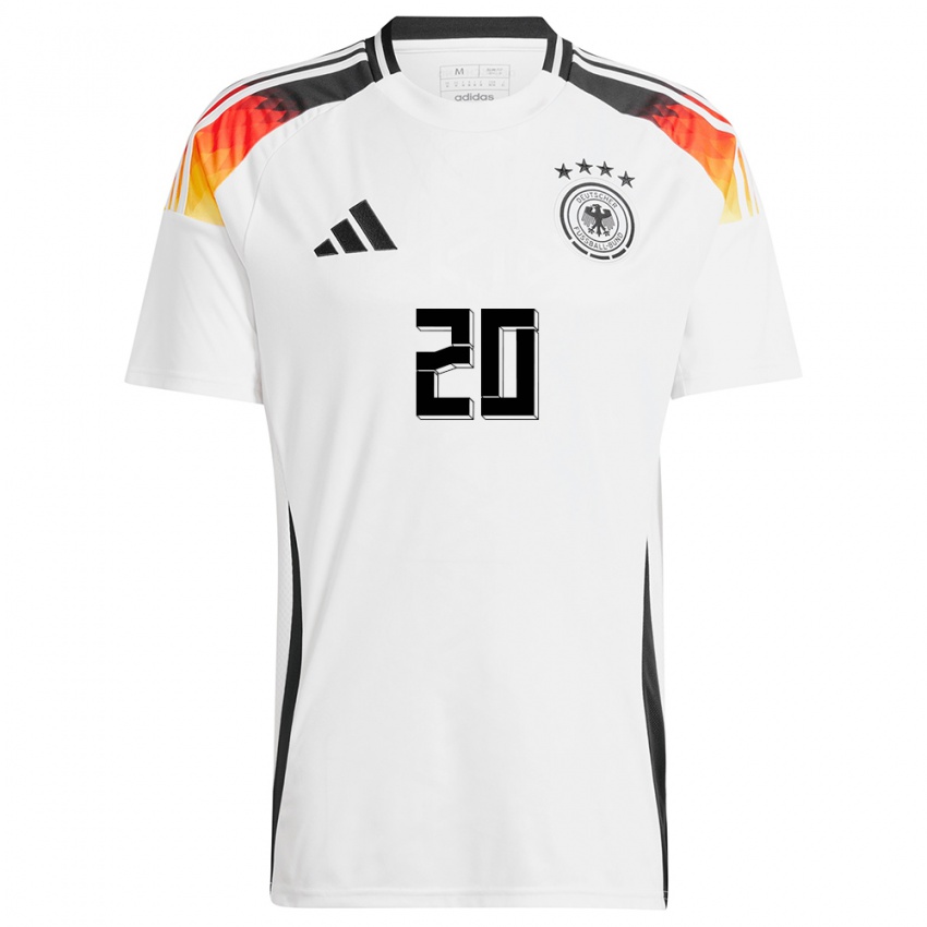 Niño Camiseta Alemania Lina Magull #20 Blanco 1ª Equipación 24-26 La Camisa México