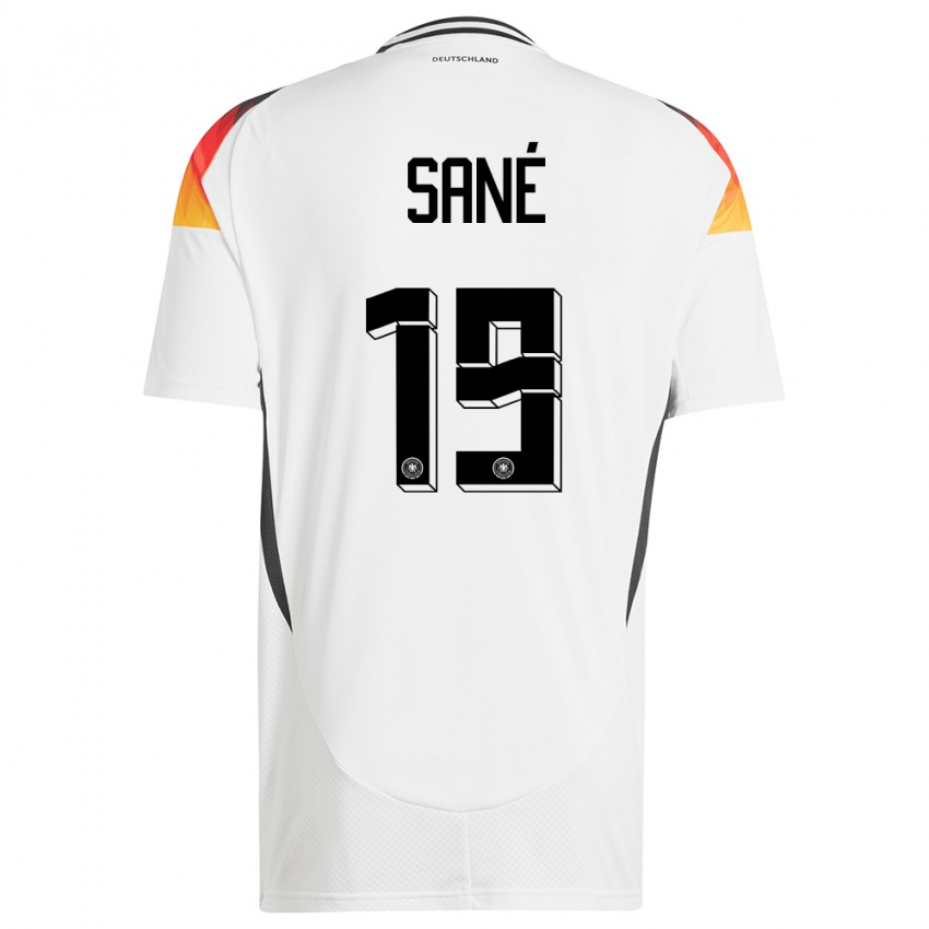 Niño Camiseta Alemania Leroy Sane #19 Blanco 1ª Equipación 24-26 La Camisa México