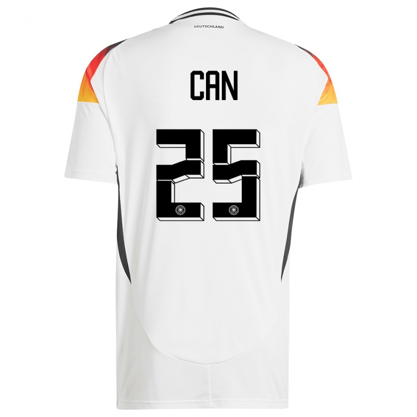 Niño Camiseta Alemania Emre Can #25 Blanco 1ª Equipación 24-26 La Camisa México