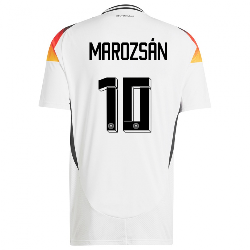 Niño Camiseta Alemania Dzsenifer Marozsan #10 Blanco 1ª Equipación 24-26 La Camisa México